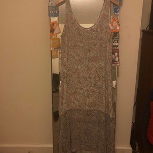 *spring* Tiny floral print sheer dress with liner